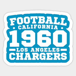 Football California 1960 Los Angeles Chargers Sticker